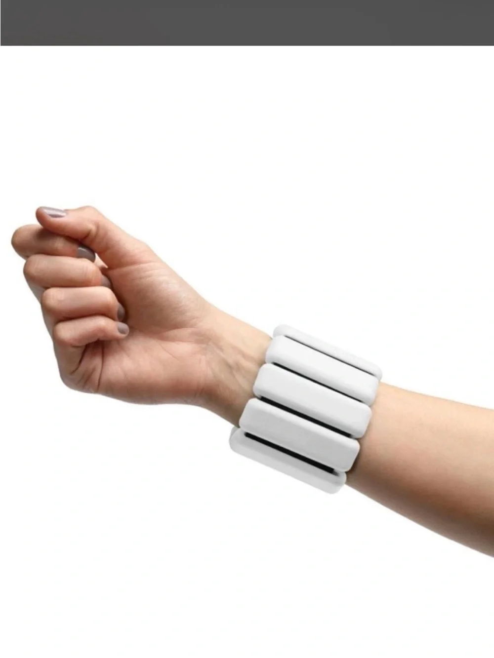 Bala Light Gray Adjustable Ankle/Wrist Weight with Black Strap 3lbs